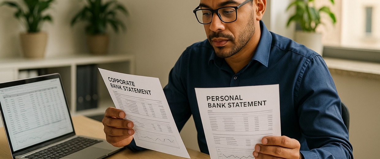 Revisão da separação entre contas pessoais e empresariais em 2026